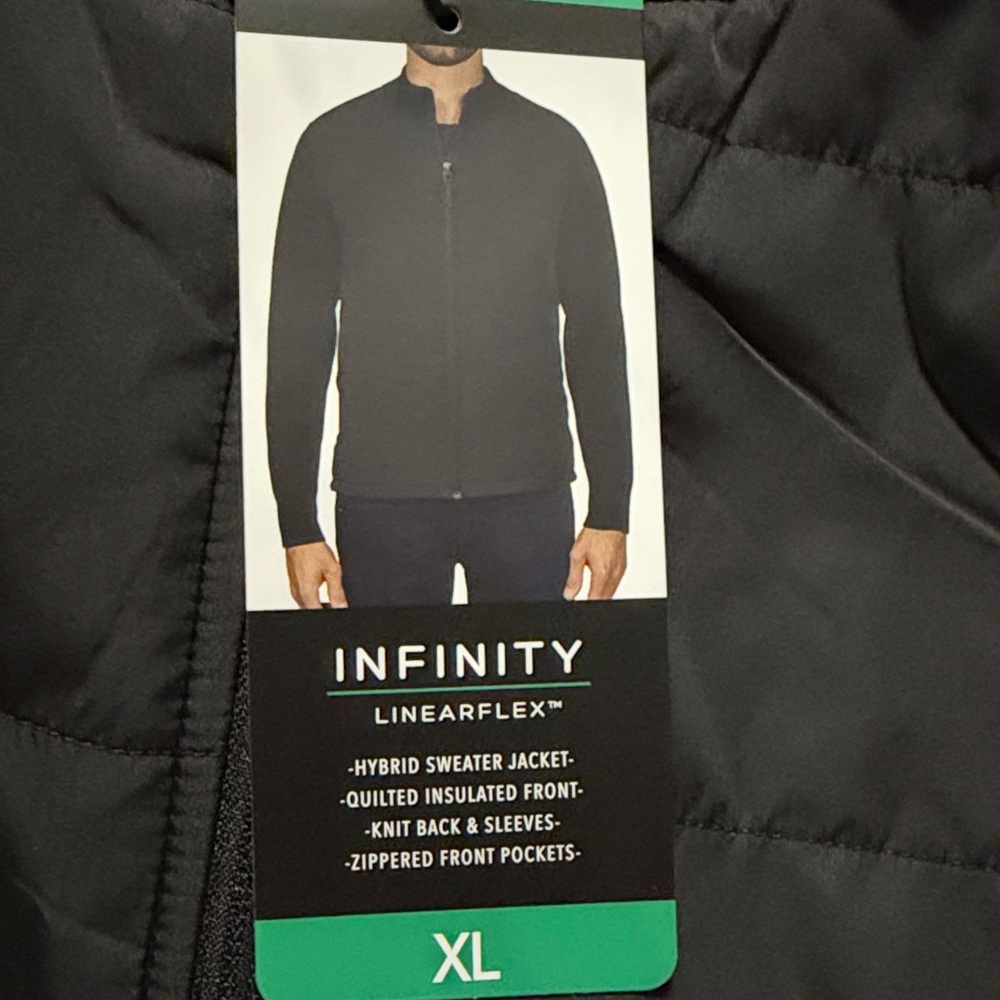 NFINITY Linearflex Hybrid Mixed Media Full Zip Jacket XL NWT